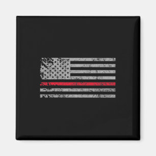 Thin Red Line American USA Flaggen Fireman Unterst Magnet