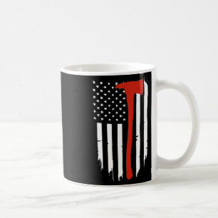 Thin Red Line Ax American Flag Patriot Feuerwehr Kaffeetasse