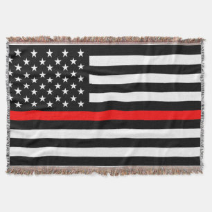 Thin Red Line Feuerwehrmann usa vereint Decke