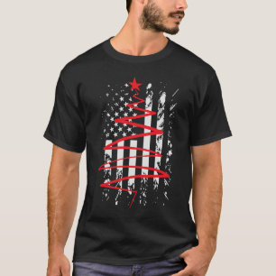 Thin Red Line Feuerwehrschiff Apparel Weihnachtsfe T-Shirt