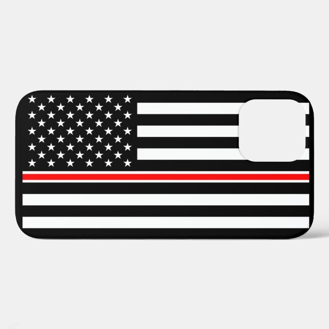 Thin Red Line Flag: Feuerwehrheldengedächtnis Case-Mate iPhone Hülle (Rückseite (Horizontal))