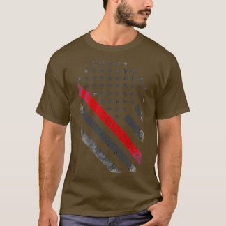 Thin Red Line Flag für Feuerwehrleute T-Shirt