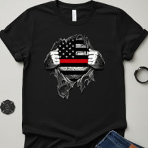 Thin Red Line Flag "Superheld" Feuerwehrmann