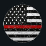 Thin Red Line-Flagge Dartscheibe<br><div class="desc">Thin Red Line Flag Dart Board</div>