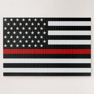 Thin Red Line-Flagge Puzzle