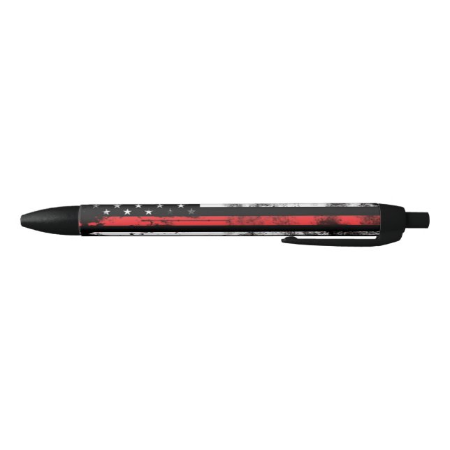 Thin Red Line Grunge Flag Firefighter Pen Kugelschreiber (Unterseite)