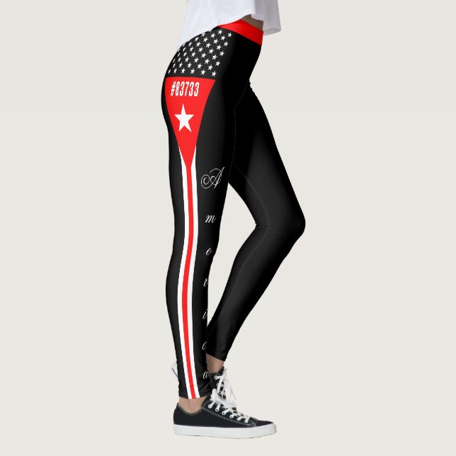 Thin Red Line Leggings, personalisiert, Fireman Fl Leggings (Rechts)