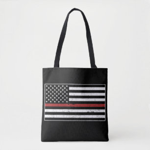 Thin Red Line USA Flag Firefighter Fire Department