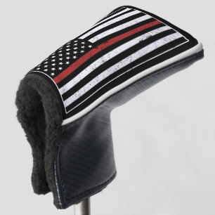 Thin Red Line USA Flag Firefighter Fire Department Golf Headcover