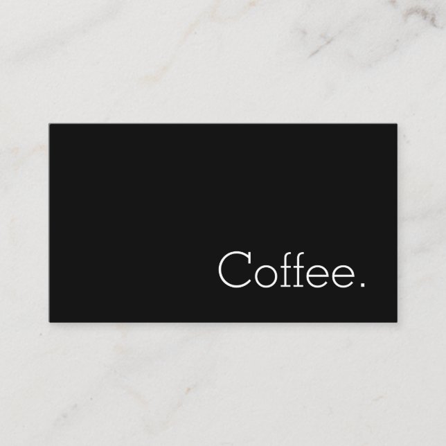 Thin Simple Light Word Loyalty Coffee Punchcard Treuekarte (Vorderseite)