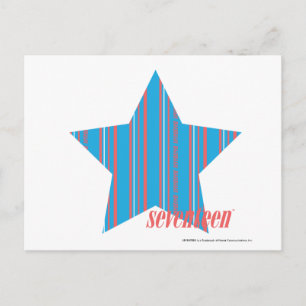 Thin Stripes Aqua 2 Postkarte