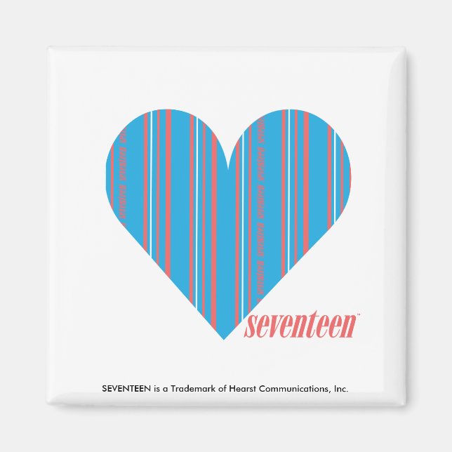 Thin Stripes Aqua 3 Magnet (Vorne)