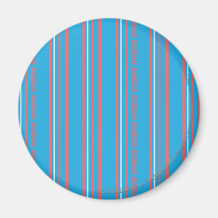 Thin Stripes Aqua Magnet