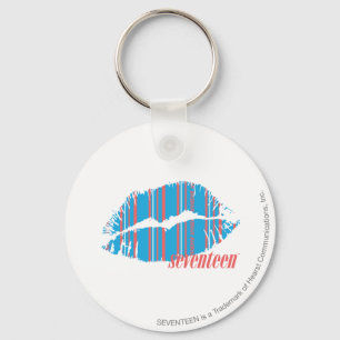 Thin Stripes Aqua Schlüsselanhänger