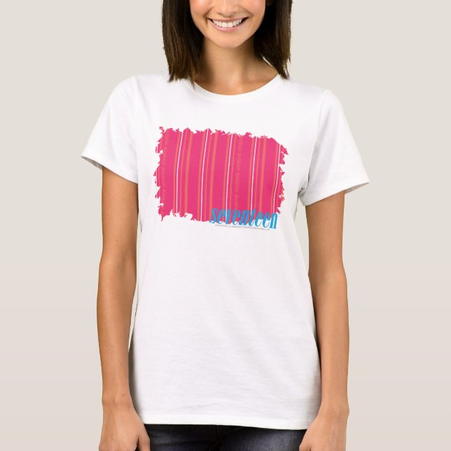 Thin Stripes Magenta 2 T-Shirt (Vorderseite)