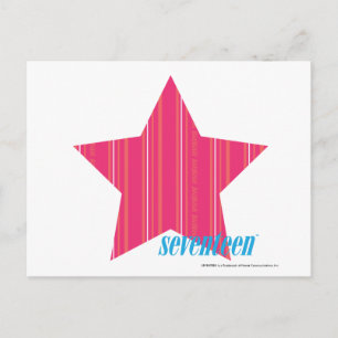 Thin Stripes Magenta 3 Postkarte