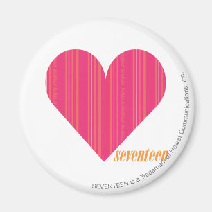 Thin Stripes Magenta 4 Magnet