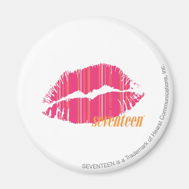 Thin Stripes Magenta Magnet (Vorne)