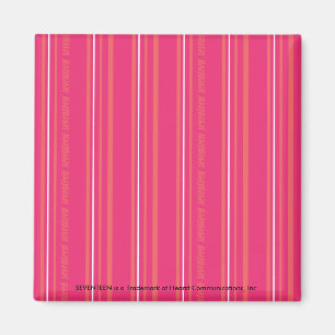 Thin Stripes Magenta Magnet