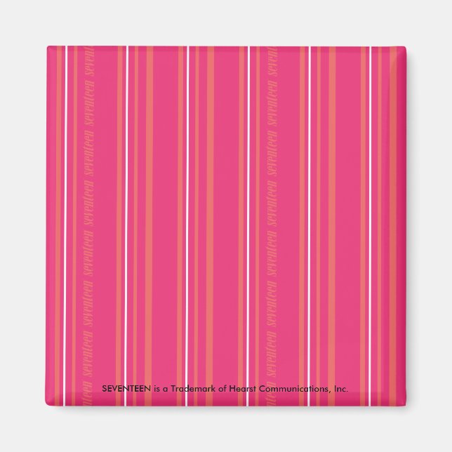 Thin Stripes Magenta Magnet (Vorne)