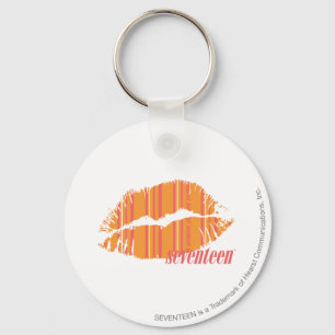 Thin Stripes Orange Schlüsselanhänger