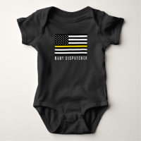 Thin Yellow Line American Flag Baby Dispatcher