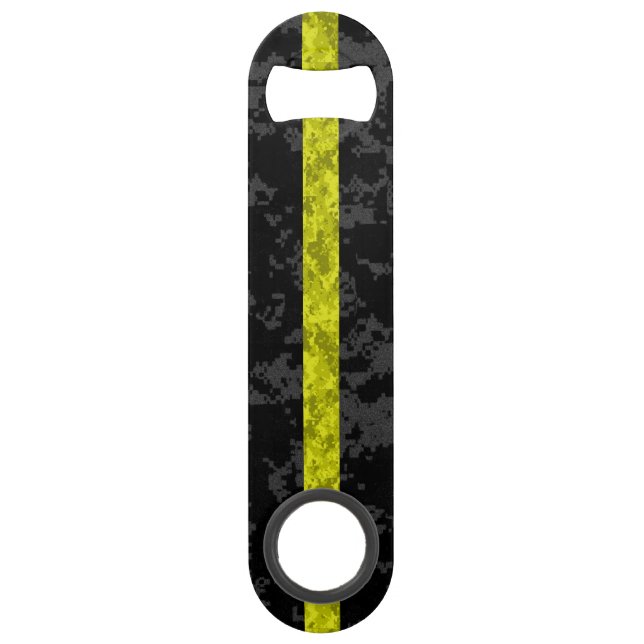 Thin Yellow Line Camouflage Speed Flaschenöffner (Vorderseite)