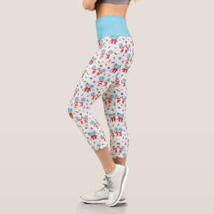 Thing Eins Thing Zwei Feier Muster Capri Leggings