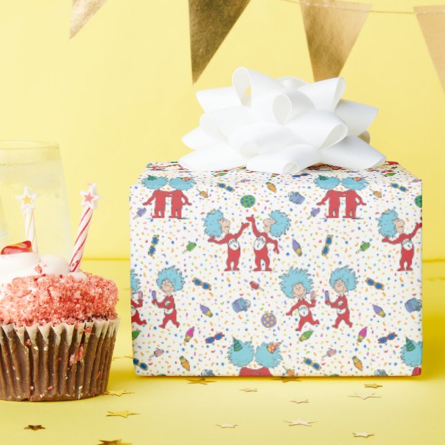 Thing Eins Thing Zwei Feier Muster Geschenkpapier (Geburtstagsparty)