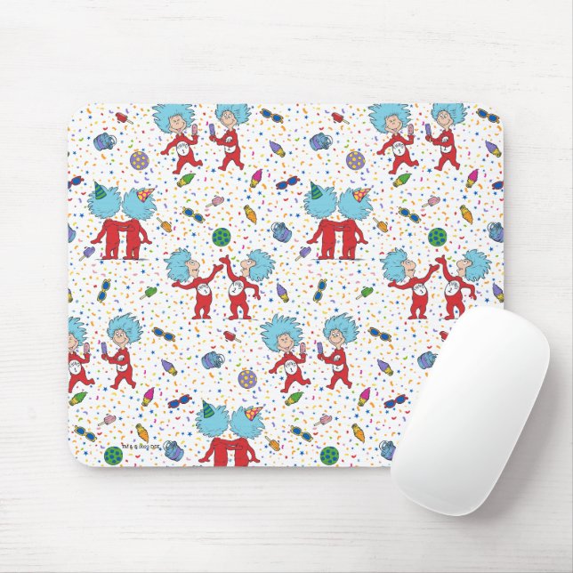 Thing Eins Thing Zwei Feier-Muster Mousepad (Mit Mouse)