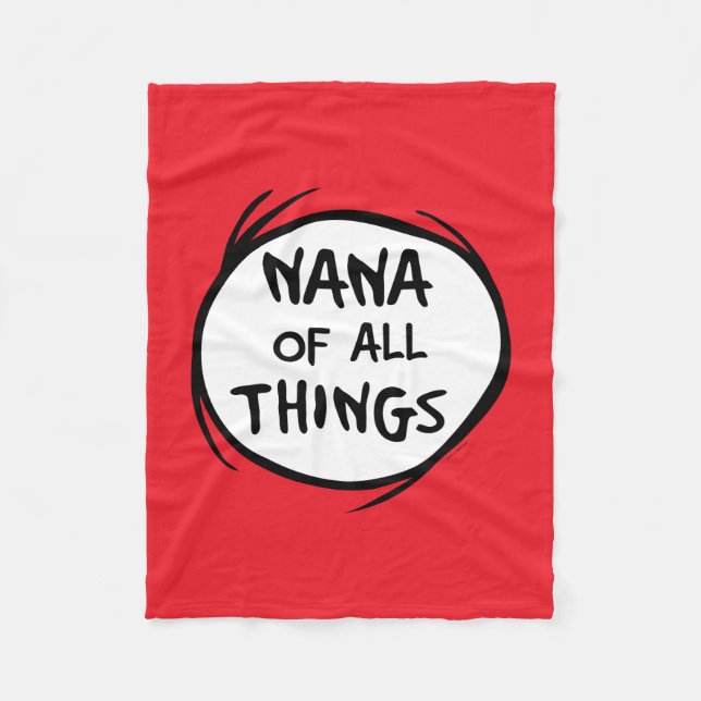 Thing Eins Thing Zwei - Nana aller Dinge Fleecedecke (Vorderseite)