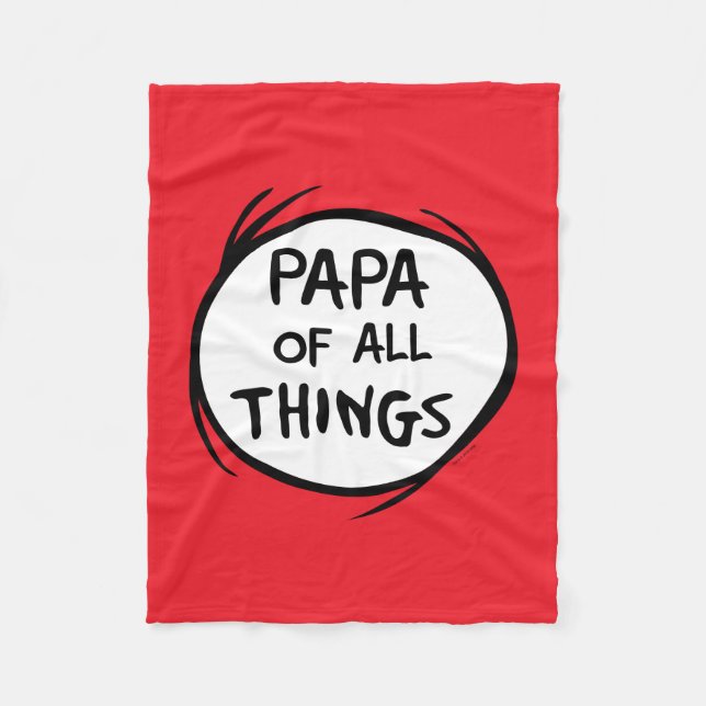 Thing Eins Thing Zwei - Papa aller Dinge Fleecedecke (Vorderseite)