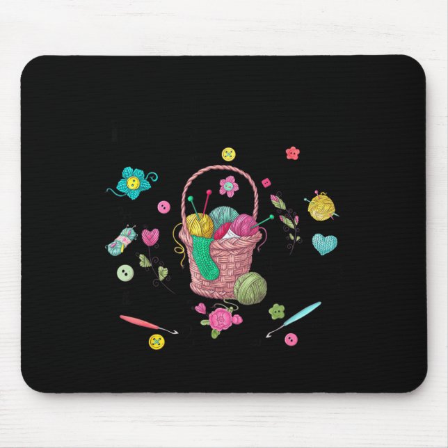 Thing I Do In My Spare Time Crochet Funny Crocheti Mousepad (Vorne)