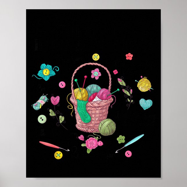 Thing I Do In My Spare Time Crochet Funny Crocheti Poster (Vorne)