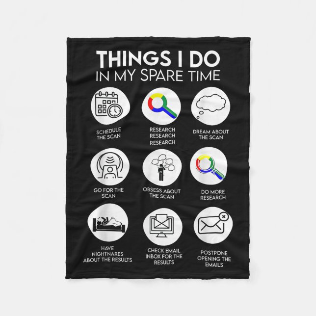 Things I Do In My Spare Time Cancer Patient With S Fleecedecke (Vorderseite)