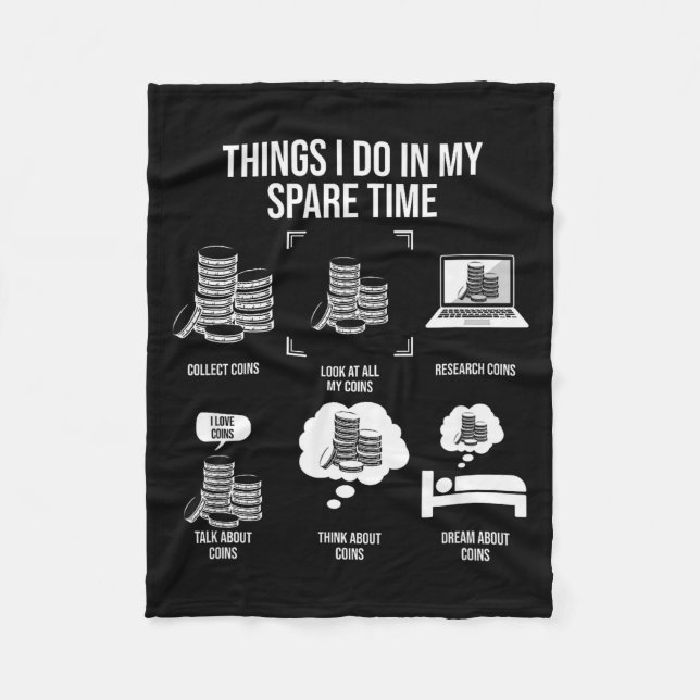 Things I Do In My Spare Time, Funny Numismatics  Fleecedecke (Vorderseite)