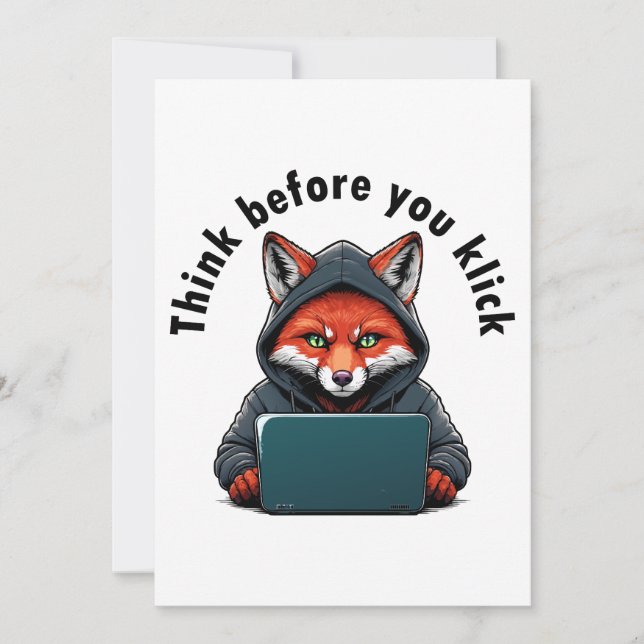 Think before you click - Cyber Security Einladung (Vorderseite)