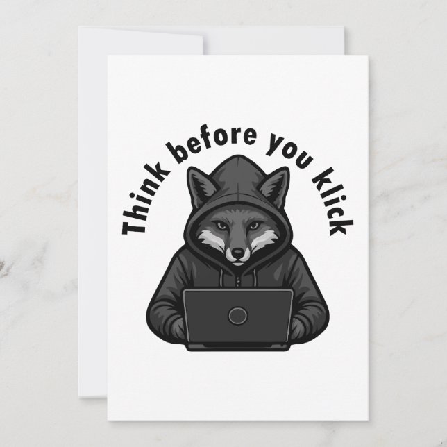 Think before you click - Cyber Security Einladung (Vorderseite)