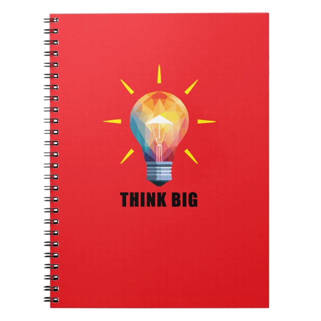 Think Big Design Spiral Foto Notebook Notizblock (Vorderseite)