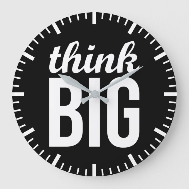 Think Big Große Wanduhr (Vorderseite)