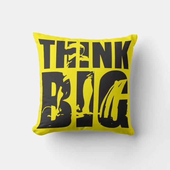 Think Big - Gym Motivation Kissen (Vorderseite)