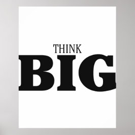 Think Big Motivierend Poster