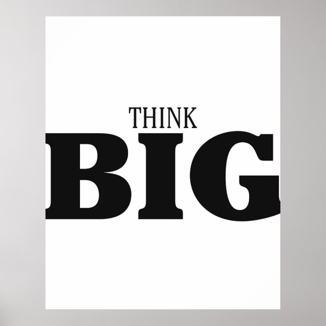 Think Big Motivierend Poster (Vorne)