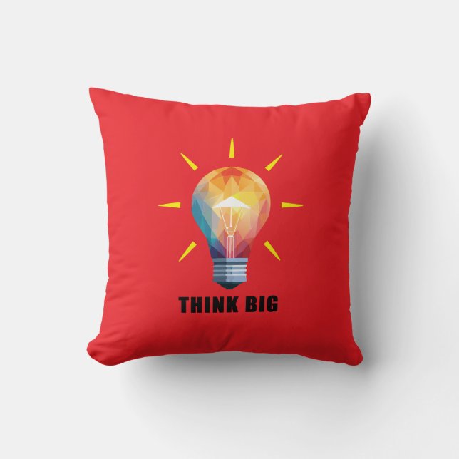 Think Big Throw Kissen (Vorderseite)