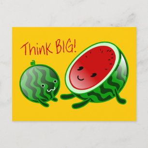 Think Big Watermelon Postcard Postkarte