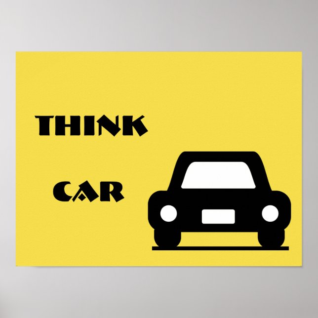 Think Car Funky A3 Poster (Vorne)