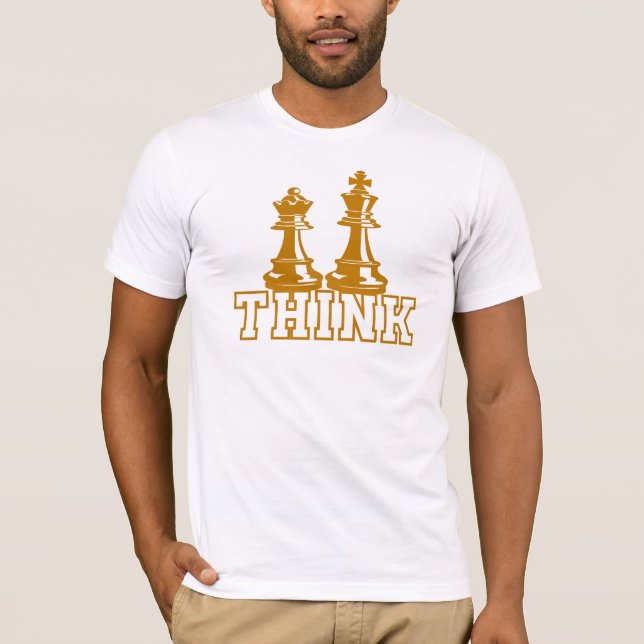 Think Chess, Chess Game  T-Shirt (Vorderseite)