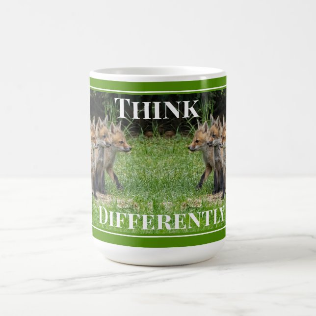  Think Differently Fox Kaffeetasse (Mittel)