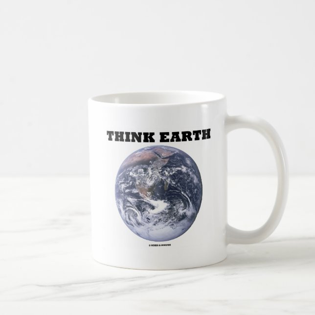 Think Earth (Blue Marble Earth) Tasse (Rechts)