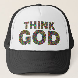 Think God Gott Geschenk Geschenk Geschenk Truckerkappe